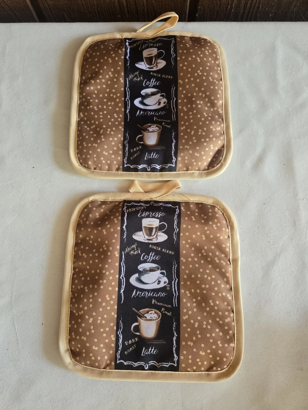 Coffee Print Pot Holder Hot Pads